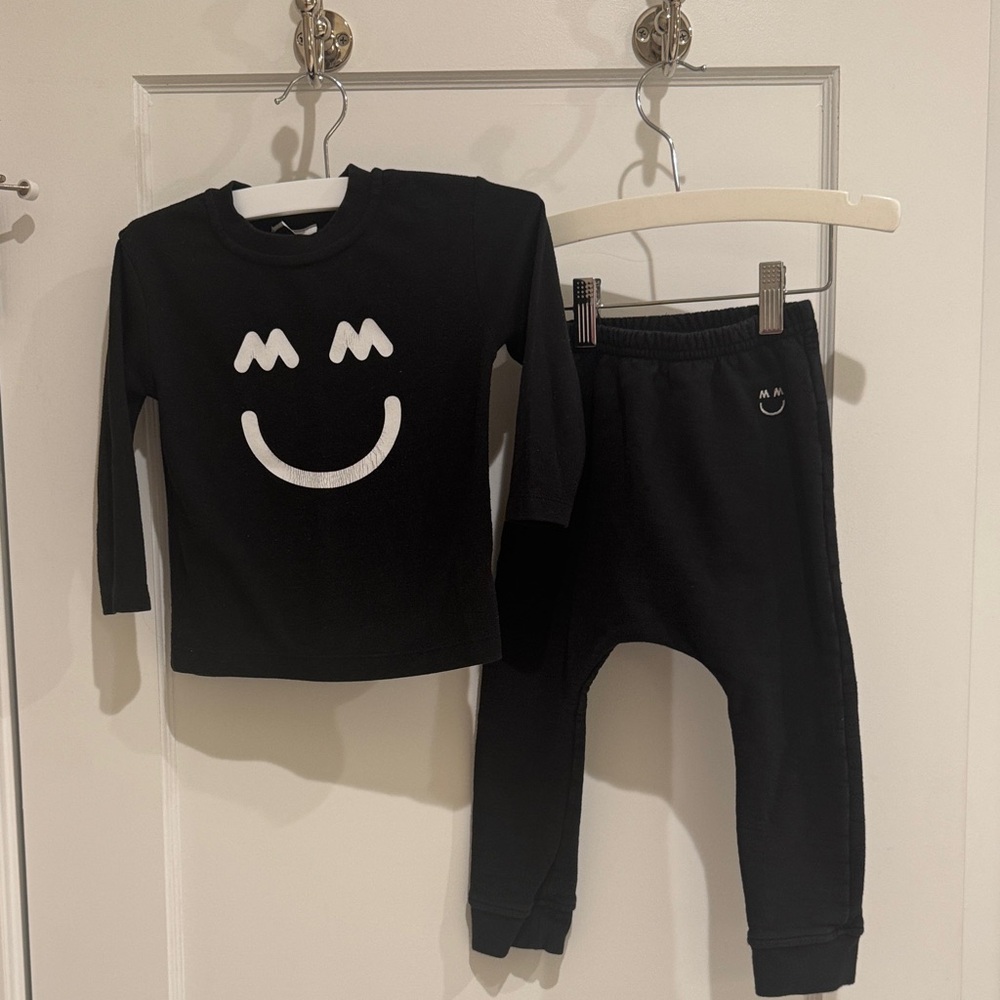 Miles & Milan Kids Long Sleeve Happy Tee and 
The Quin Jogger size 18-24 month